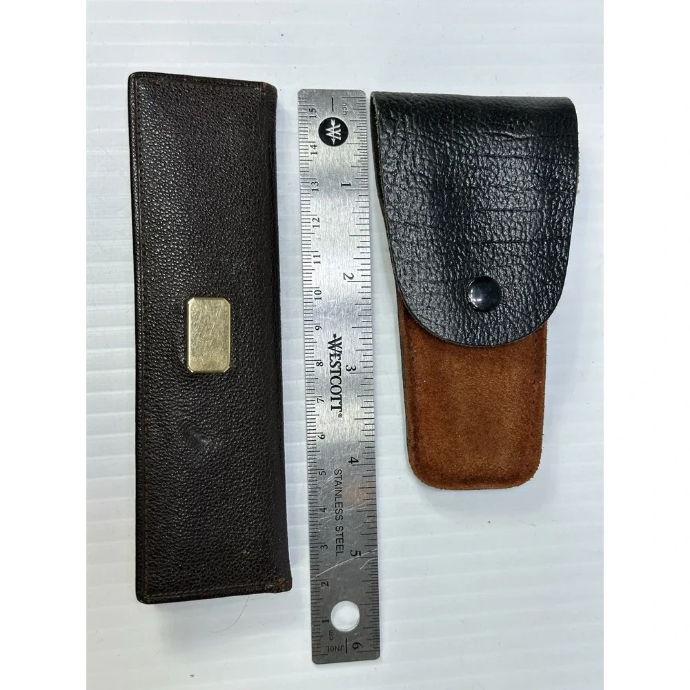 Vintage Travel Personal Grooming Kit‎ Scissors Comb Nail File Cuticle Tool Case